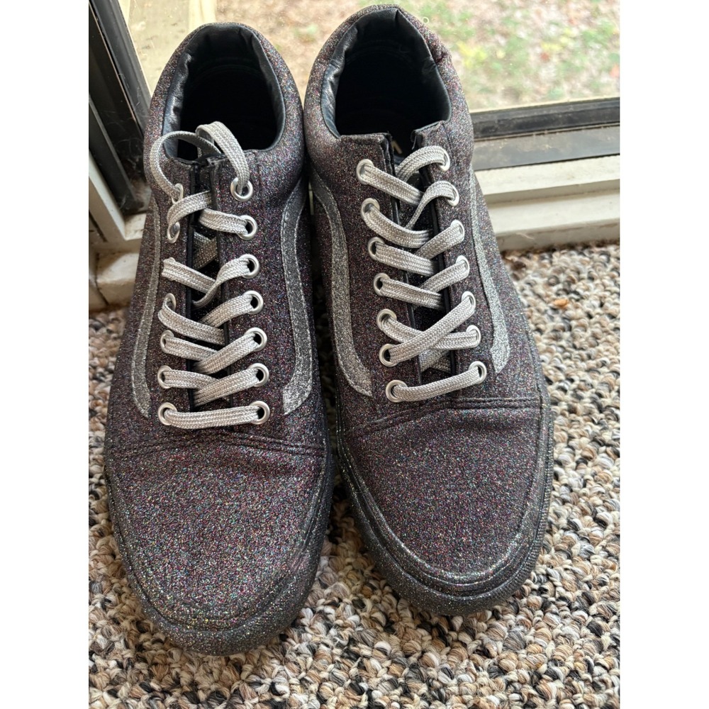 Vans Opening Ceremony Old Skool Glitter Dark Grey Multi Sneaker Men 9 Women 10.5